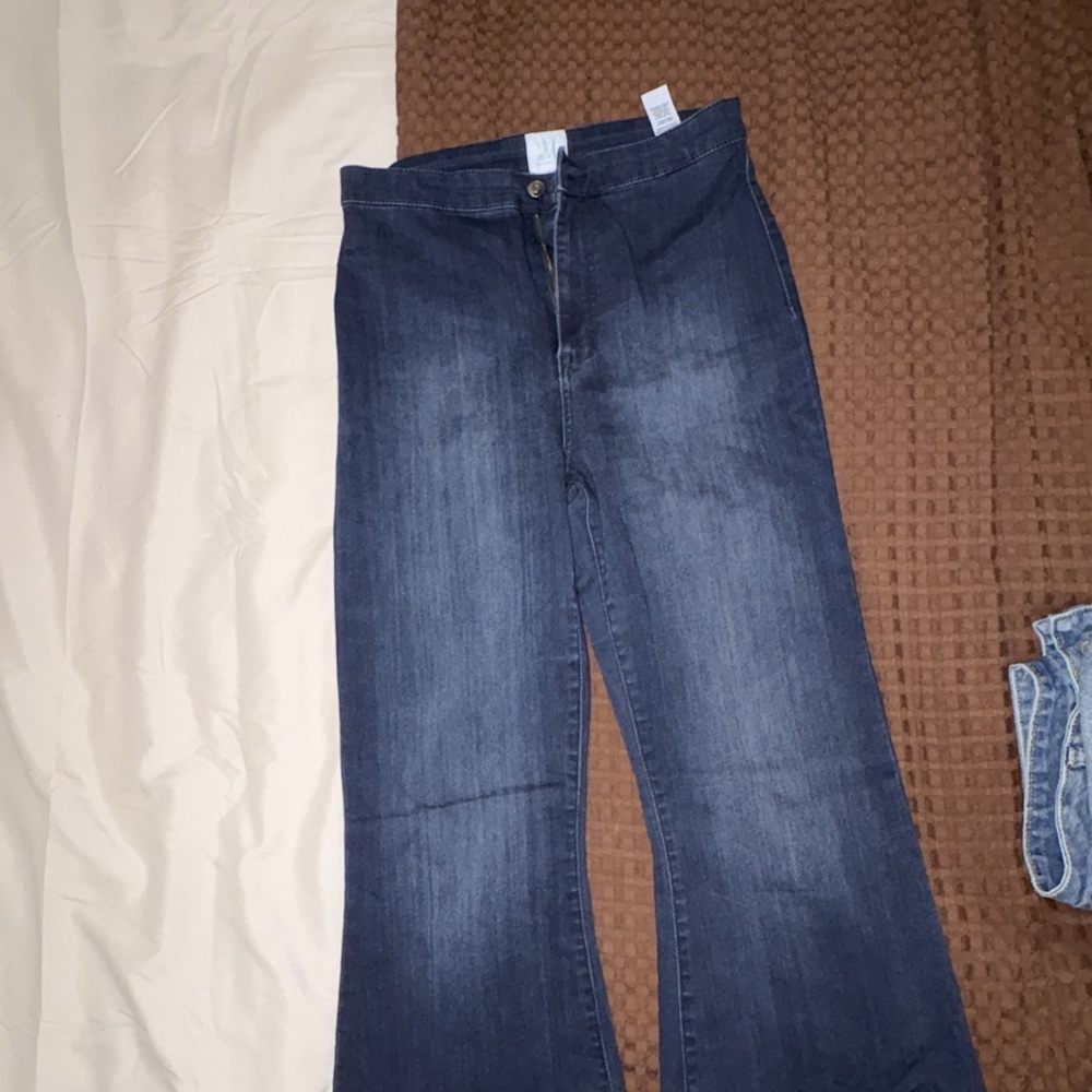Dark Blue Flare Women's Jeans